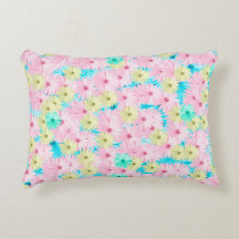Pink Dreams Girly Sunflowers Pillows