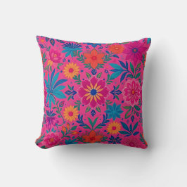 Cojín Decorativo pink floral cushion