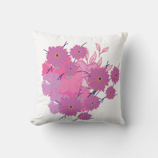 Cojín Decorativo Pink Flower Couch Pillow