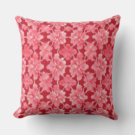Cojín Decorativo Pink Flowers Throw Pillow
