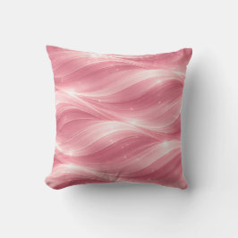Cojín Decorativo Pink Fluid Wave Pattern Throw Pillow