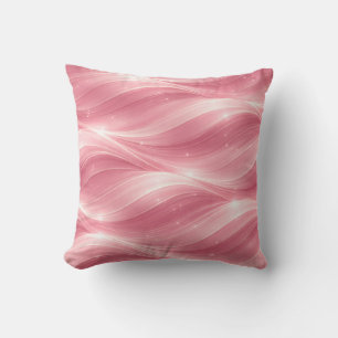 Cojín Decorativo Pink Fluid Wave Pattern Throw Pillow