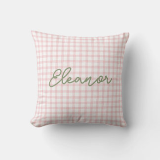 Cojín Decorativo Pink Gingham Pillow personalizado | Silly Goose