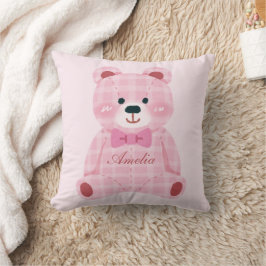 Cojín Decorativo Pink Gingham Teddy
