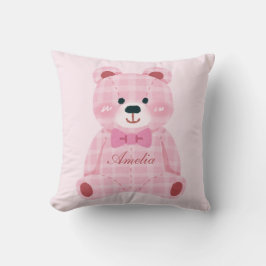Cojín Decorativo Pink Gingham Teddy