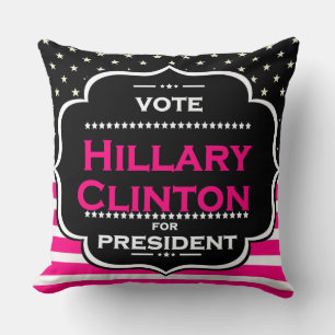 Cojín Decorativo pink hillary clinton