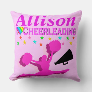 COJÍN DECORATIVO PINK I LOVE CHEERLEADING PILLOW PERSONALIZADO