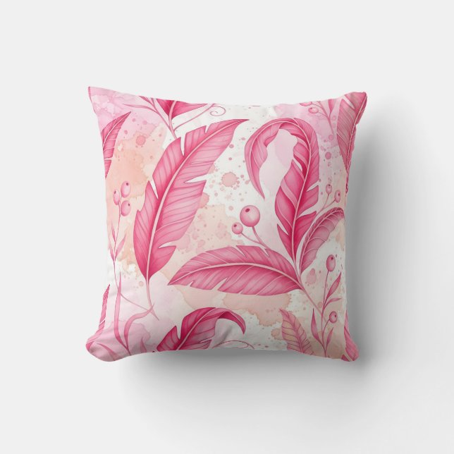 Cojín Decorativo pink jungle (Anverso)