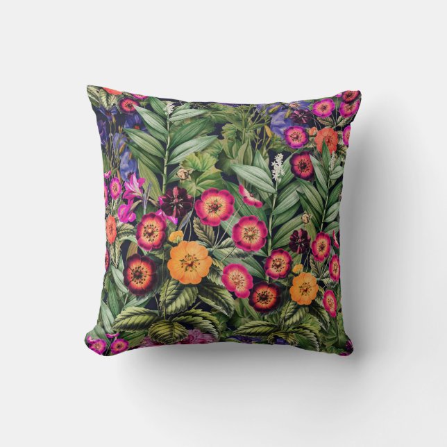 Cojín Decorativo Pink Meadow Floral (Anverso)