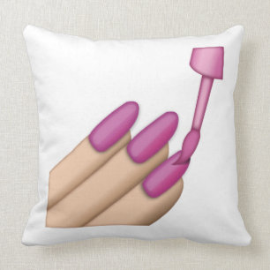 Cojín Decorativo Pink Nail Polaco - Emoji