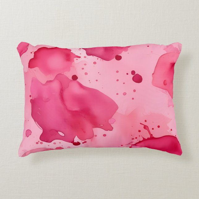 Cojín Decorativo Pink on Pink Abstract  (Anverso)