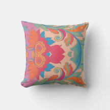 Pink & Orange Throw Pillow