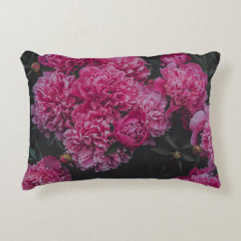 Cojín Decorativo Pink peonies, dark moody aesthetic