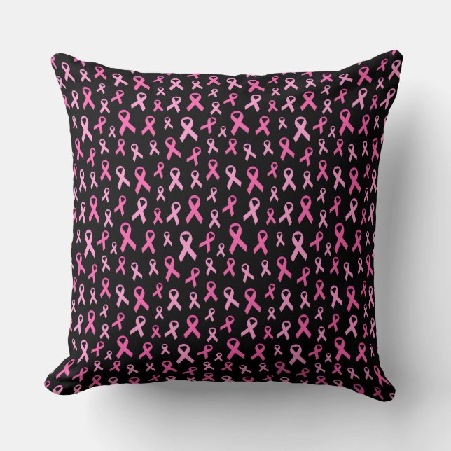 Cojín Decorativo Pink Ribbon Breast Cancer Awareness Pattern (Anverso)