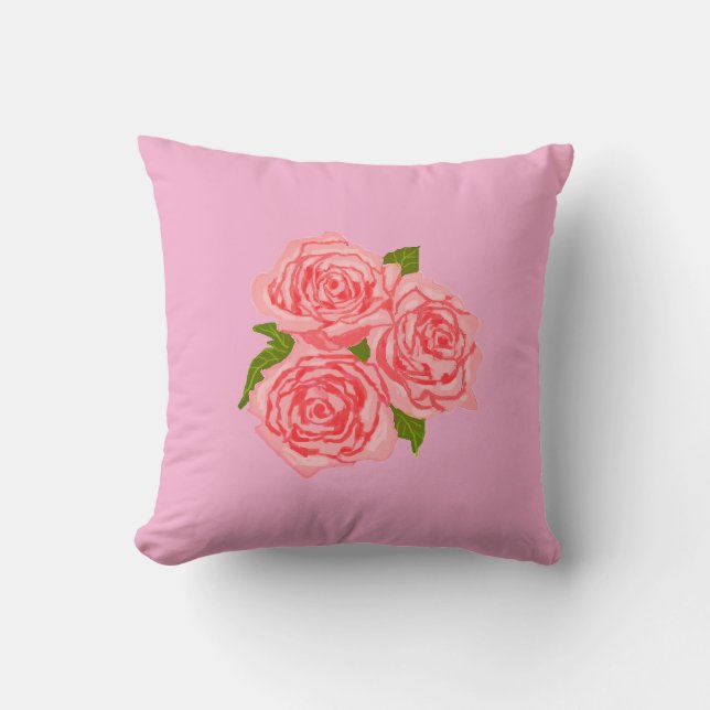 Cojín Decorativo Pink roses (Anverso)