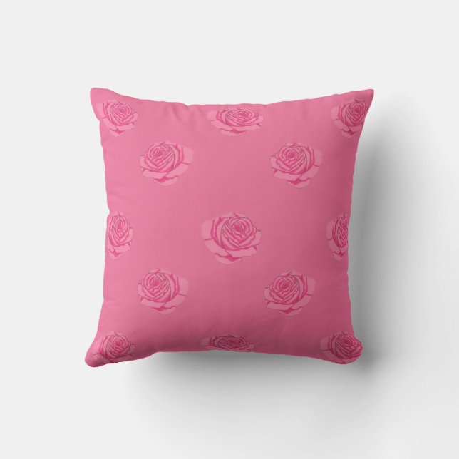 Cojín Decorativo Pink roses (Reverso)