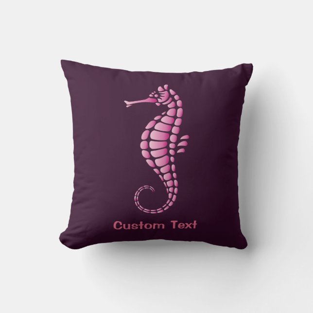 Cojín Decorativo Pink Seahorse (Anverso)