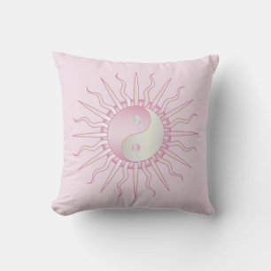 Cojín Decorativo Pink Starburst Yin Yang