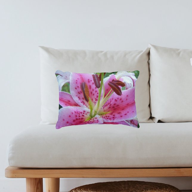 Cojín Decorativo Pink Stargazer Lily Floral (In Situ Sofa)
