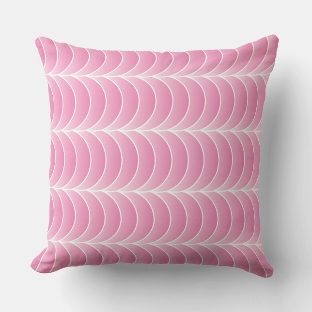 Cojín Decorativo pink strips throw pillow (Anverso)