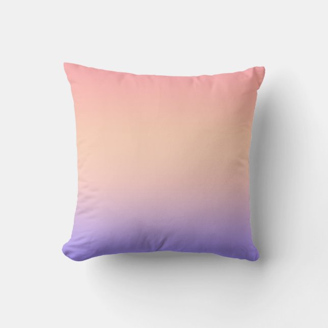 Cojín Decorativo Pink yellow and purple gradient (Anverso)