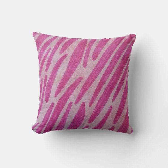 Cojín Decorativo Pink zebra stripes (Anverso)