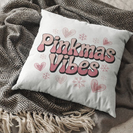 Cojín Decorativo Pinkmas Vibes | Cute Girly Pink Christmas