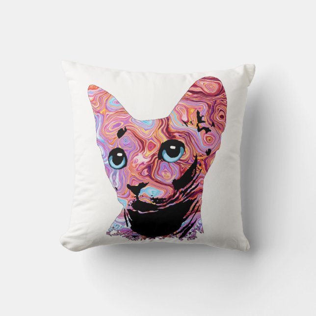 Cojín Decorativo Pinky Sphynx Cat 683 (Anverso)