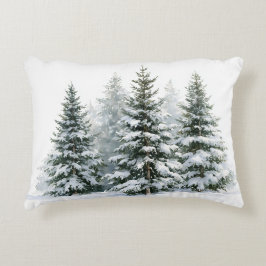 Cojín Decorativo Pinos de Invierno