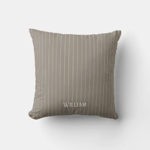Cojín Decorativo Pinstripes beiges personalizadas