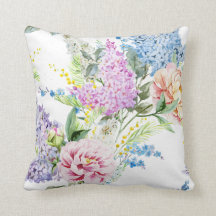 Cojín decorativo pintado a mano hermoso y elegante
