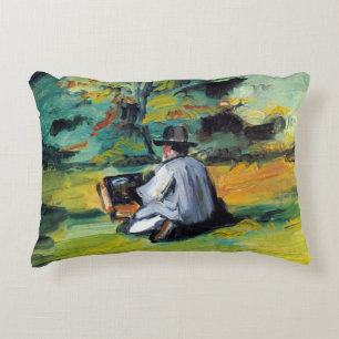 Cojín Decorativo Pintor en el trabajo de Paul Cezanne, Arte fino vi