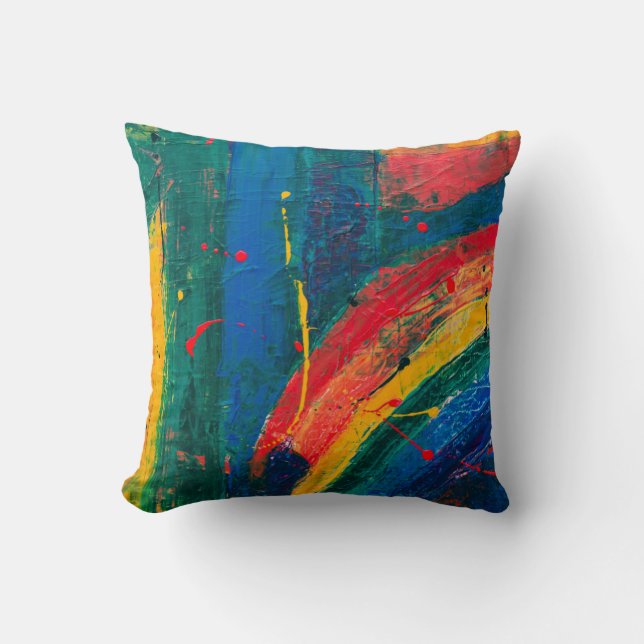 Cojín Decorativo Pintura abstracta (Anverso)