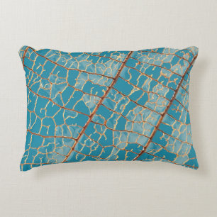 Cojín Decorativo Pintura abstracta azul y blanco