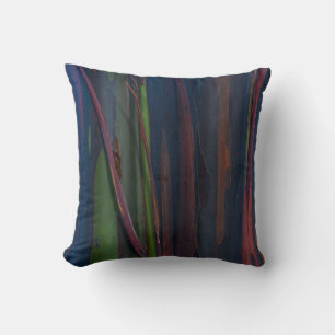 Cojín Decorativo Pintura abstracta azul y marrón verde