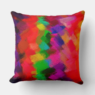 Cojín Decorativo Pintura abstracta de colores dinámicos #32