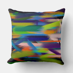 Cojín Decorativo Pintura abstracta de colores dinámicos #44