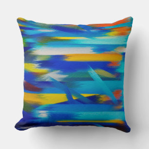 Cojín Decorativo Pintura abstracta de colores dinámicos #45