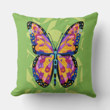 Pintura abstracta de mariposa
