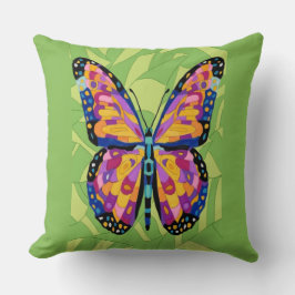 Cojín Decorativo Pintura abstracta de mariposa