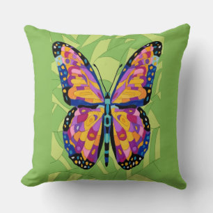 Cojín Decorativo Pintura abstracta de mariposa