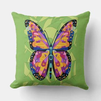 Cojín Decorativo Pintura abstracta de mariposa