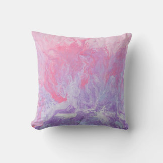 COJÍN DECORATIVO PINTURA ABSTRACTA DE ROPA Y PURPLE