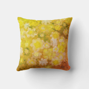 Cojín Decorativo Pintura abstracta floral retro de acuarela salada