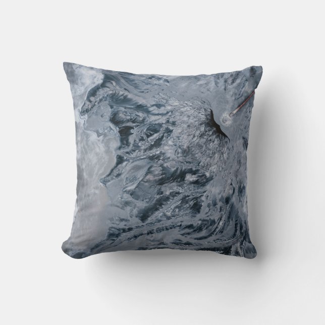 Cojín Decorativo Pintura abstracta gris (Anverso)