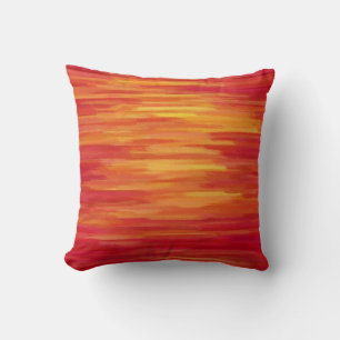 Cojín Decorativo Pintura abstracta   Naranja y amarillo 54