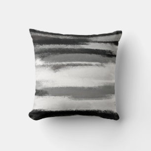 Cojín Decorativo Pintura abstracta   Negro y Blanco 53