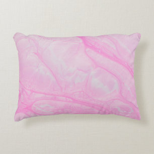 Cojín Decorativo Pintura abstracta rosa y blanca