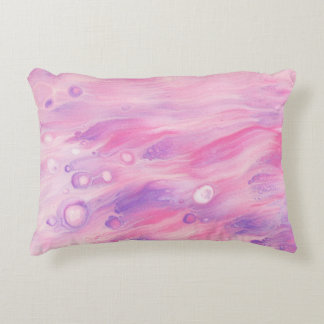 COJÍN DECORATIVO PINTURA ABSTRACTA VERDE Y BLANCA