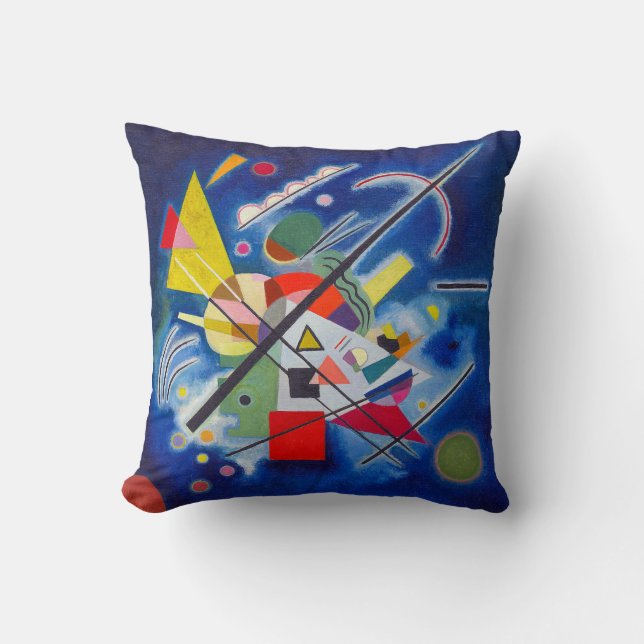 Cojín Decorativo Pintura azul | Wassily Kandinsky | (Anverso)